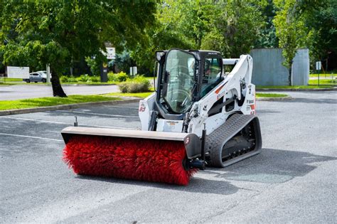 skid steer angle broom attachment